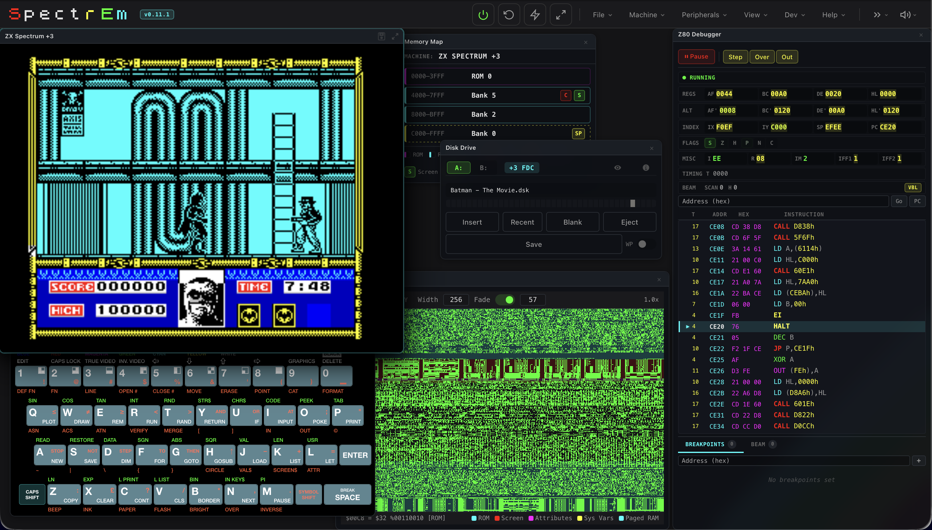 SpectrEm Emulator Screenshot